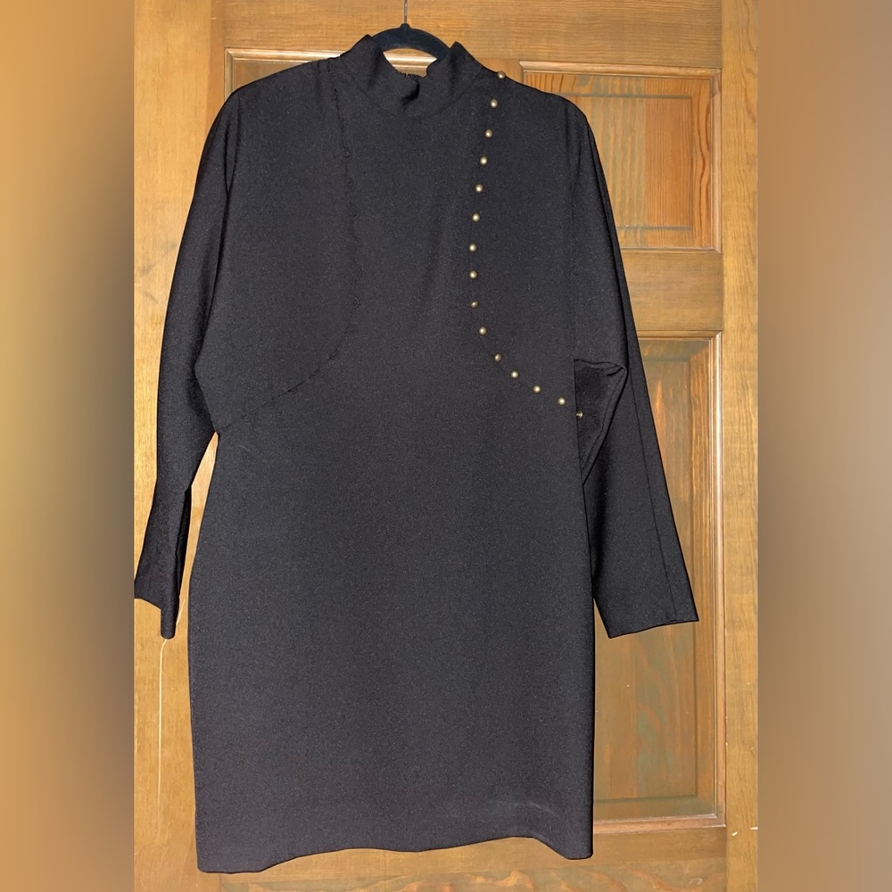 Nicole Miller fitted black dress (size 10)